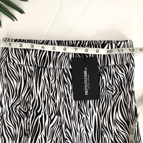 PrettyLittleThing Zebra skinny trouser size 4 - Picture 7 of 9
